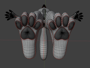 Koda Anthro Wolf 3D Модель