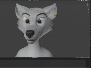Koda Anthro Wolf 3D Модель