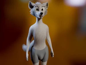Victor Anthro Wolf 3D Model