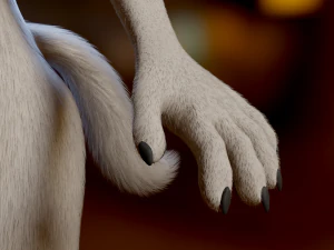 Victor Anthro Wolf 3D Model