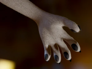 Victor Anthro Wolf 3D Model