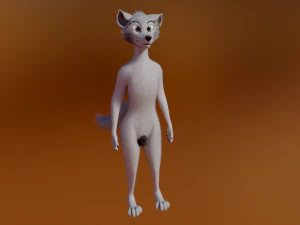 Victor Anthro Wolf 3D Model