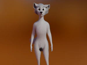 Victor Anthro Wolf 3D Model