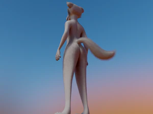 Victor Anthro Wolf 3D Model