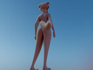 Victor Anthro Wolf 3D Model