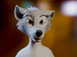 Victor Anthro Wolf 3D Model