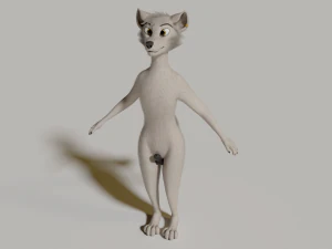 Victor Anthro Wolf 3D Model