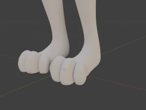 Victor Anthro Wolf 3D Model