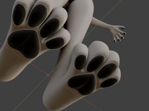 Victor Anthro Wolf 3D Model