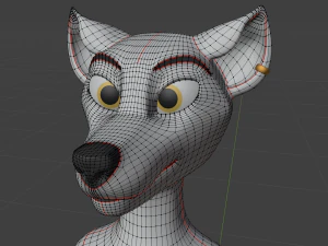 Victor Anthro Wolf 3D Model