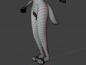 Victor Anthro Wolf 3D Model