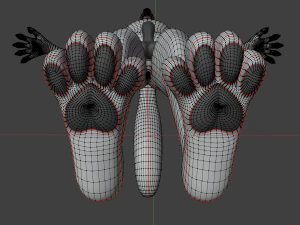 Victor Anthro Wolf 3D Model