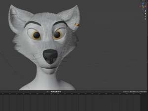 Victor Anthro Wolf 3D Model