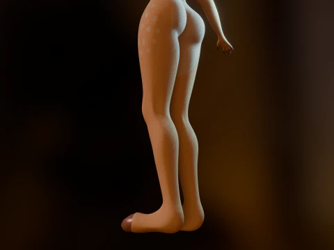 Nicole Anthro Deer 3D Model