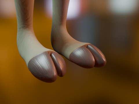 Nicole Anthro Deer 3D Модель