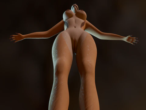 Nicole Anthro Deer 3D Model