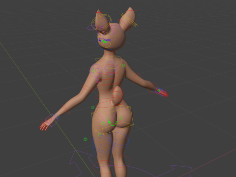 Nicole Anthro Deer 3D Модель