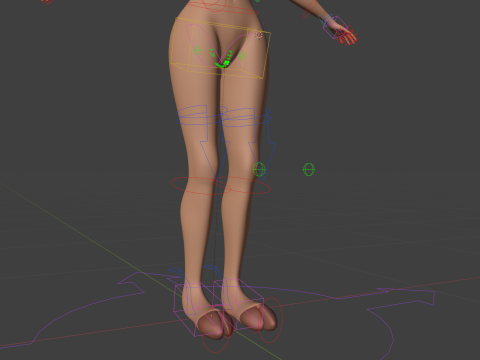 Nicole Anthro Deer 3D Модель
