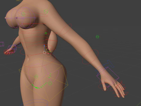 Nicole Anthro Deer 3D Model