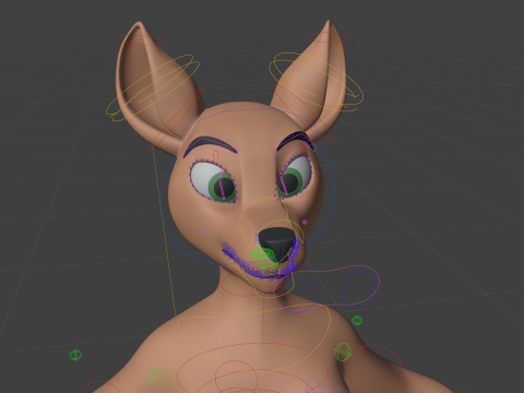 Nicole Anthro Deer 3D Модель