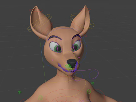 Nicole Anthro Deer 3D Model