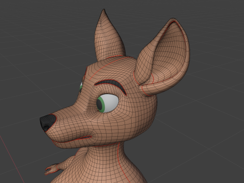 Nicole Anthro Deer 3D Модель