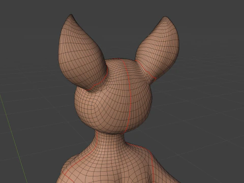 Nicole Anthro Deer 3D Model