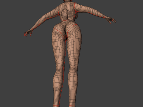 Nicole Anthro Deer 3D Модель