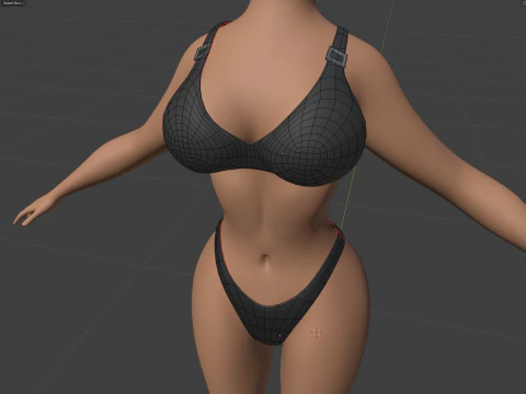 Nicole Anthro Deer 3D Model