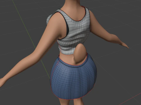 Nicole Anthro Deer 3D Model