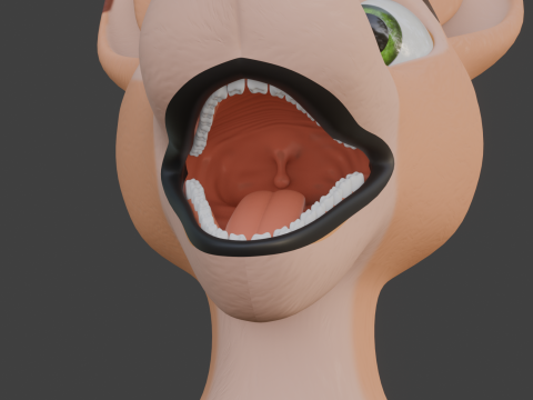 Nicole Anthro Deer 3D Модель
