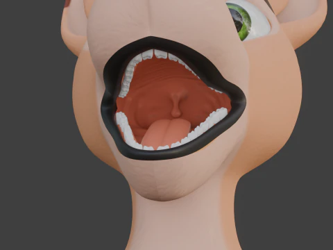 Nicole Anthro Deer 3D Model