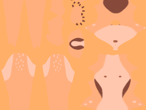 Nicole Anthro Deer 3D Модель