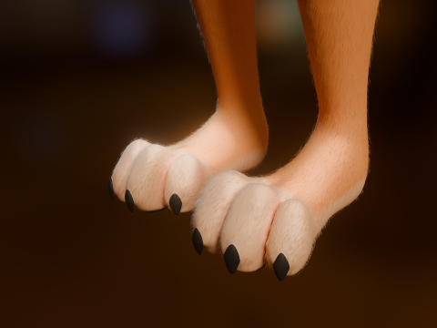 Junie Anthro Fox 3D Model