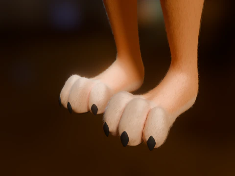 Junie Anthro Fox 3D Model