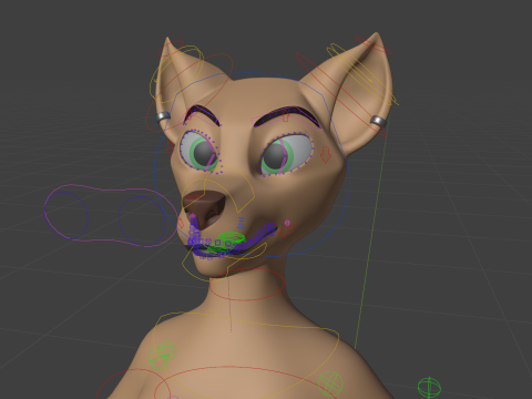 Junie Anthro Fox 3D Model