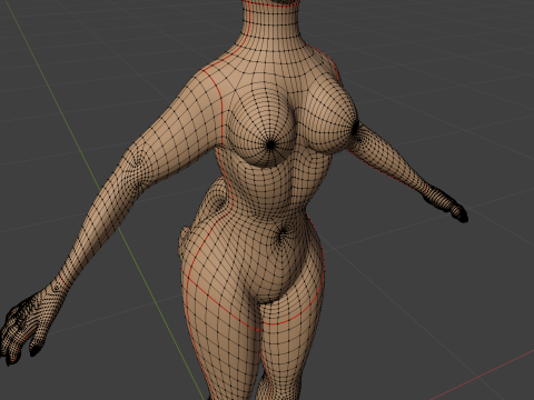 Junie Anthro Fox 3D Model