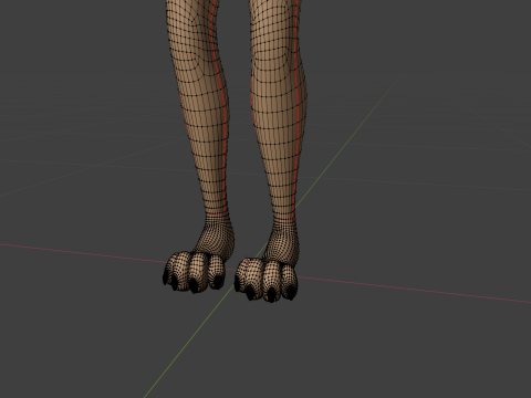 Junie Anthro Fox 3D Model