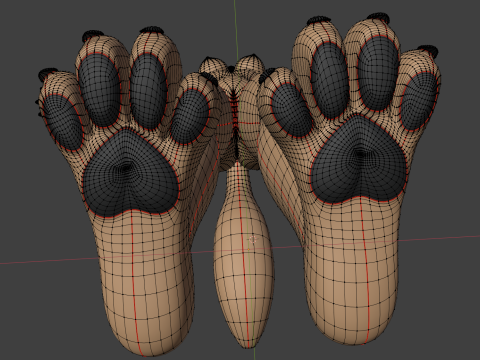 Junie Anthro Fox 3D Model