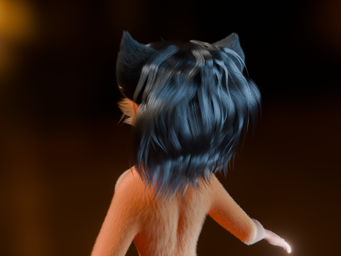 Luna Anthro Fox 3Dモデル