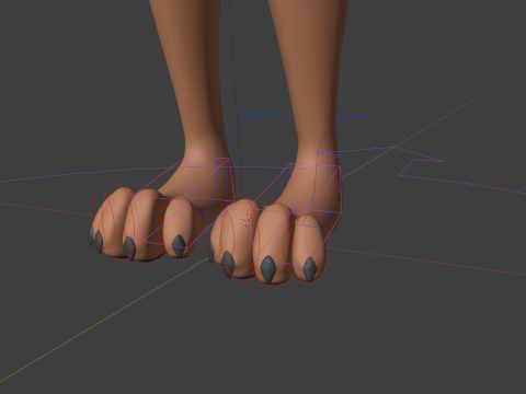 Luna Anthro Fox 3Dモデル