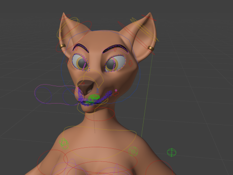 Luna Anthro Fox 3Dモデル