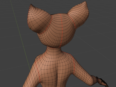 Luna Anthro Fox 3Dモデル