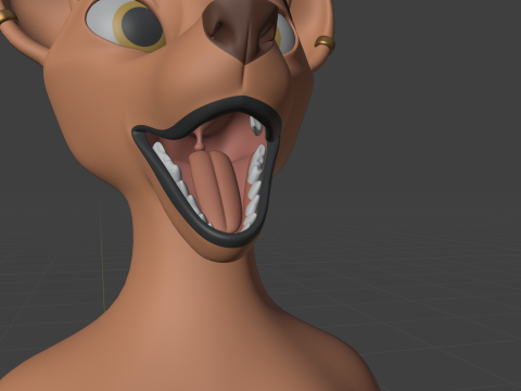 Luna Anthro Fox 3Dモデル