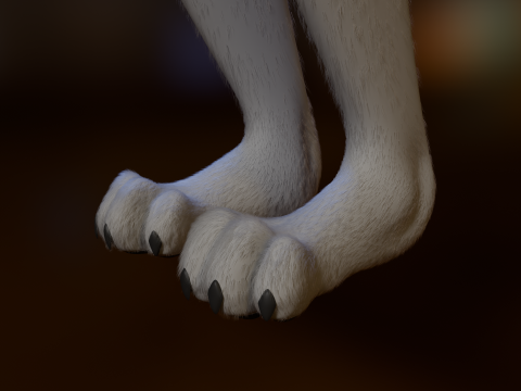 Kovu Anthro Wolf Modelo 3D