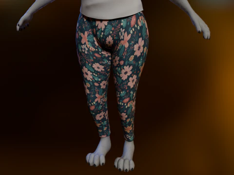 Kovu Anthro Wolf 3D Model