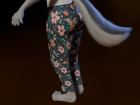 Kovu Anthro Wolf 3D Model