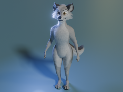 Kovu Anthro Wolf Modelo 3D