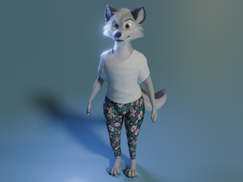 Kovu Anthro Wolf Modelo 3D