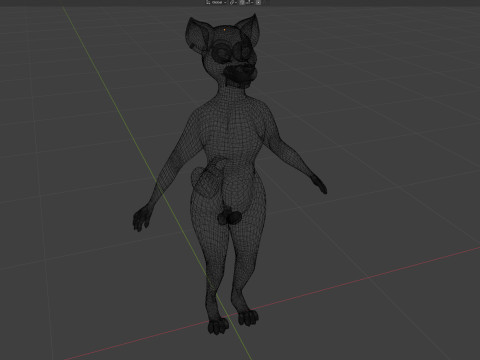Kovu Anthro Wolf Modelo 3D